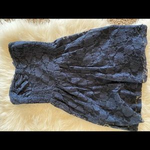 Abercrombie & Fitch Navy Blue Strapless Dress